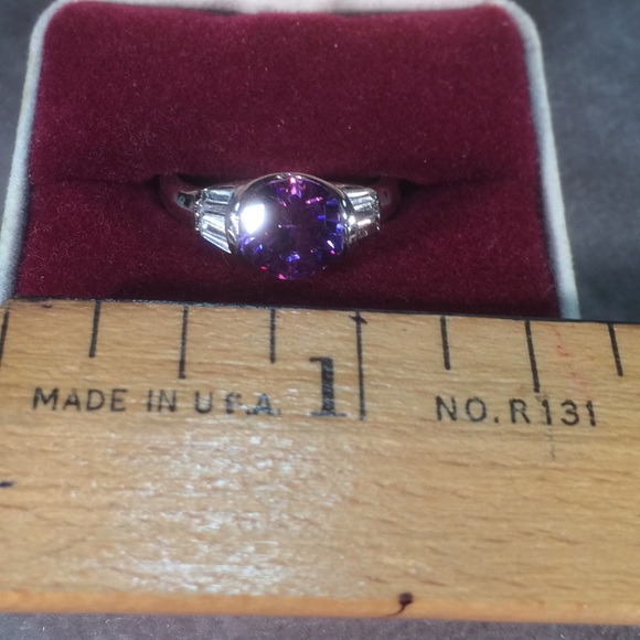 Amethyst Rhinestone Ring - Picture 3 of 4